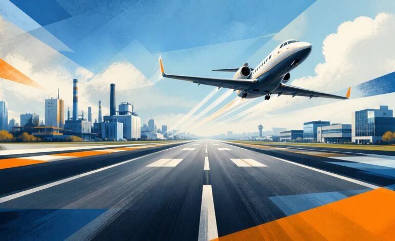 Ilustração conceitual da pista modernizada do Aeroporto de Americana